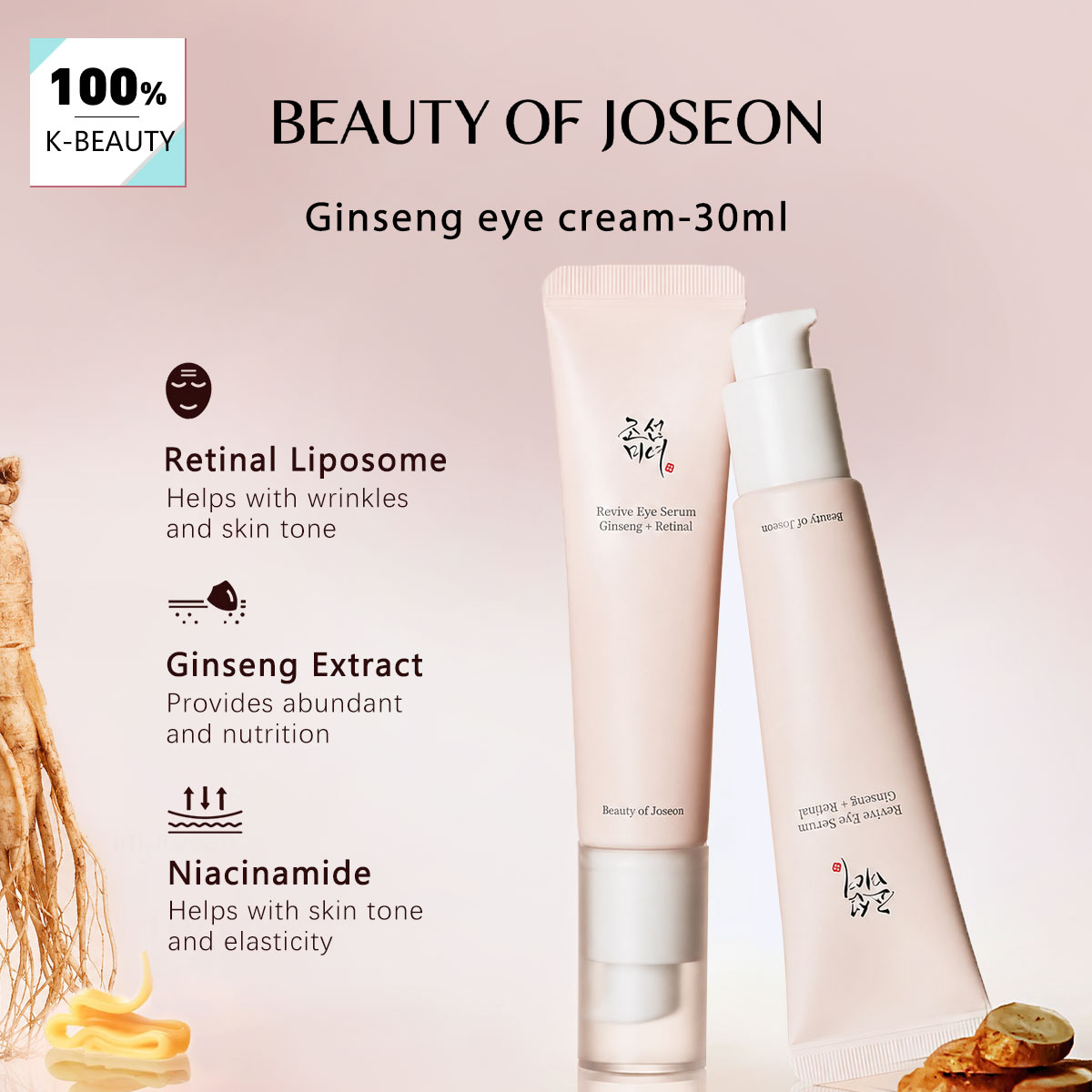 Beauty Of Joseon Makeup - BEAUTY OF JOSEON Ginseng Oogcrème 30ml,