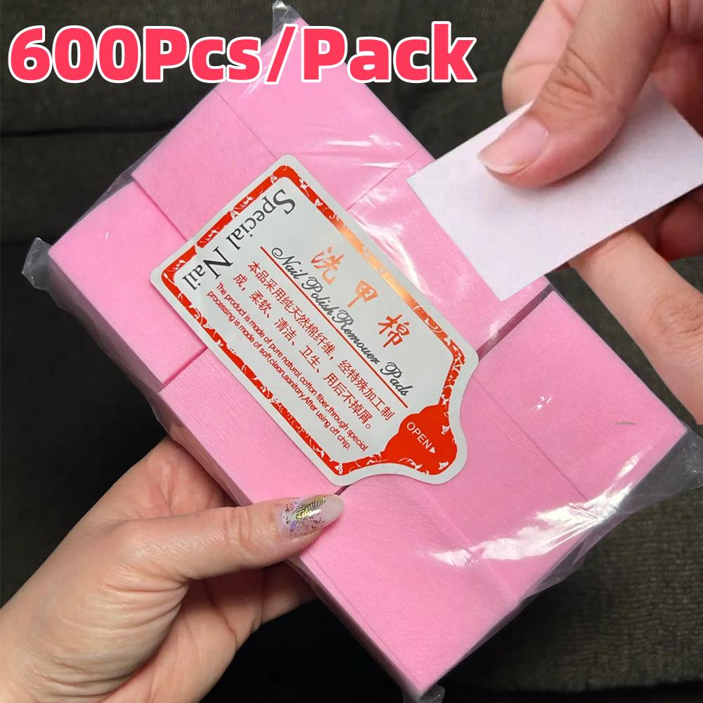 Makeup And Beauty - 600 stks/pak Niet-pluizende Wattenschijfjes Nagellak Remover