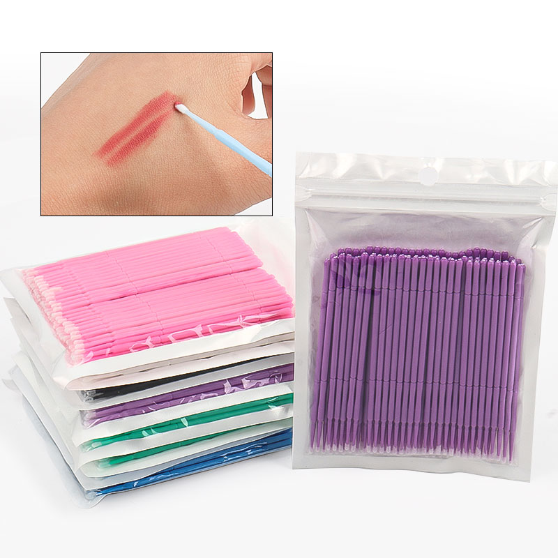 Beauty Makeup Fashion - 100 stks/zak Bamboe Wimper Extension Wattenstaafjes