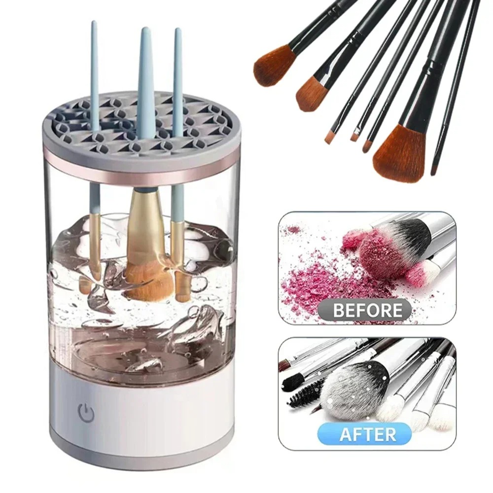 Beauty Makeup Fashion - Automatische elektrische make-up kwastenreiniger met USB-aansluiting,