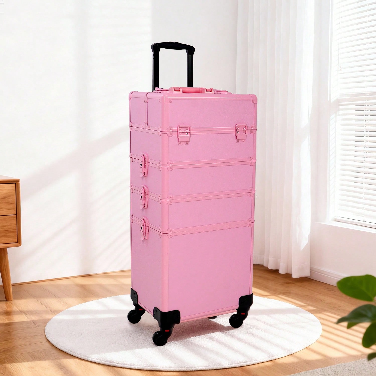 Beauty Makeup Case - Rollende make-up koffer 4-in-1 cosmetica koffer