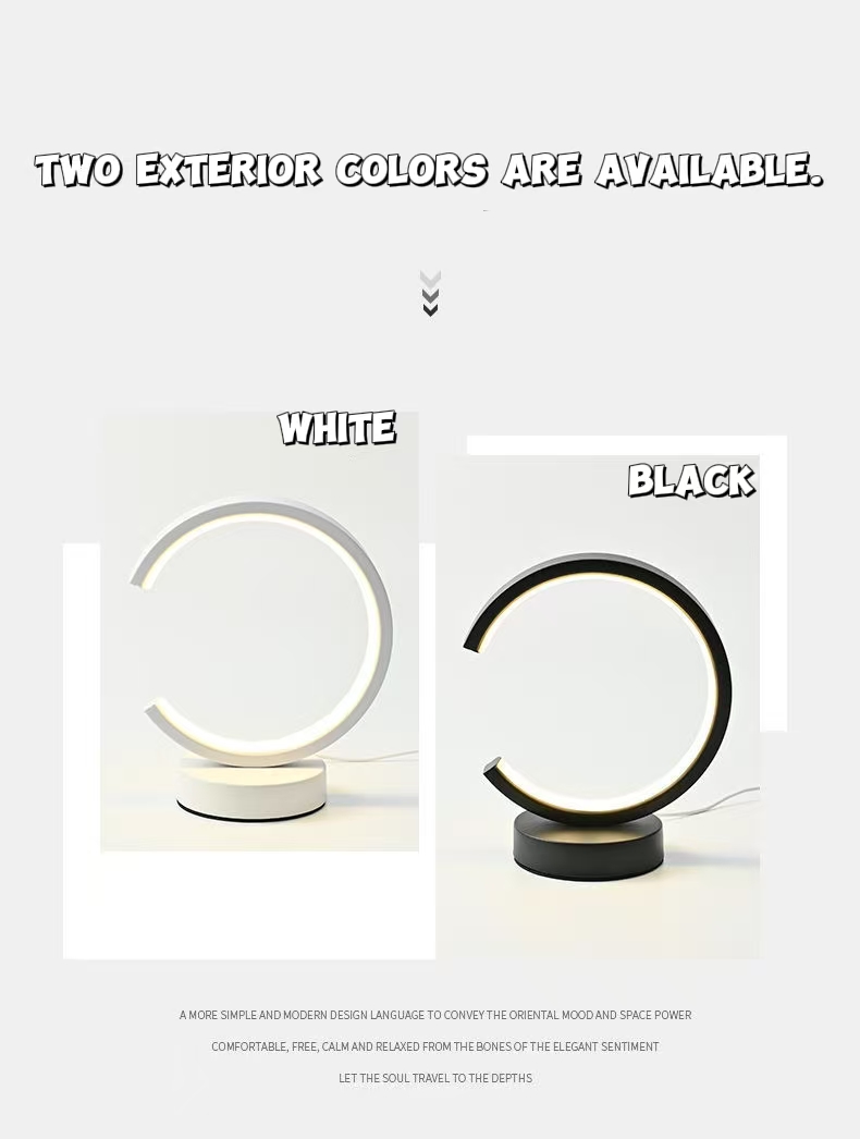 Led Ring Light - 20CM LED Eenvoudige Ronde Ring Tafellamp