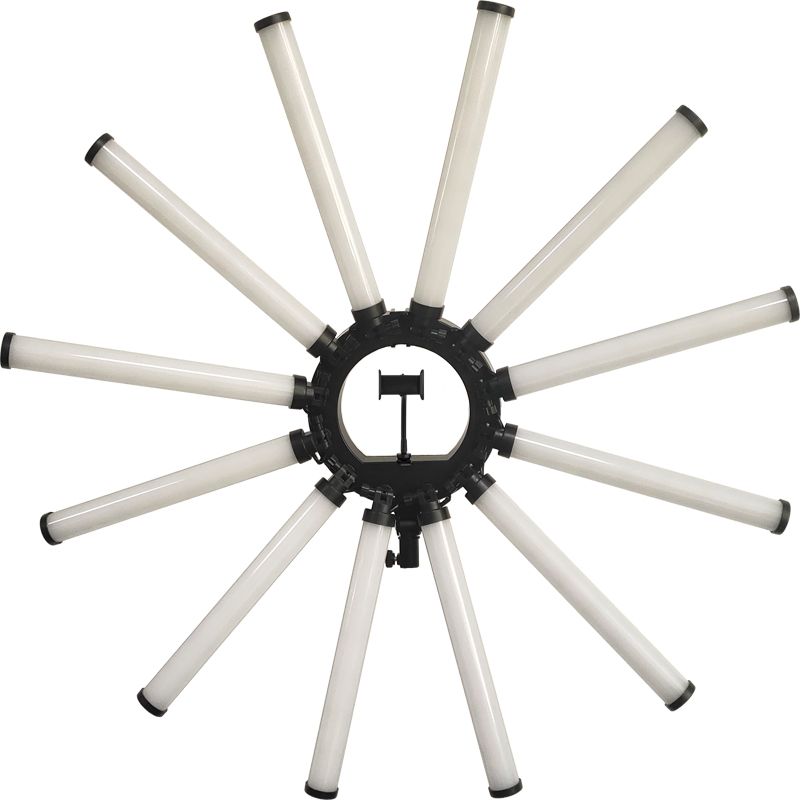 Led Ring Light - 12-armige multi-tube fotografieverlichtingsset 180W grote LED