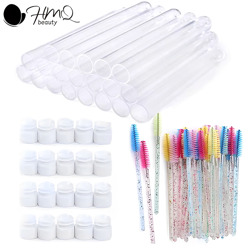 Beauty Makeup Fashion - Wimperborstelbuis met wenkbrauwborstels Herbruikbare Mascara Wands