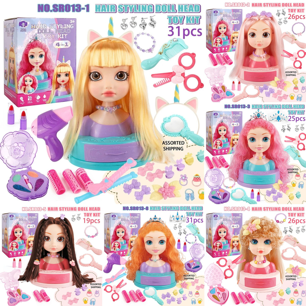 Beauty Makeup For Kids - Haarstyling Pop Hoofd Make-up Speelgoedset Voor
