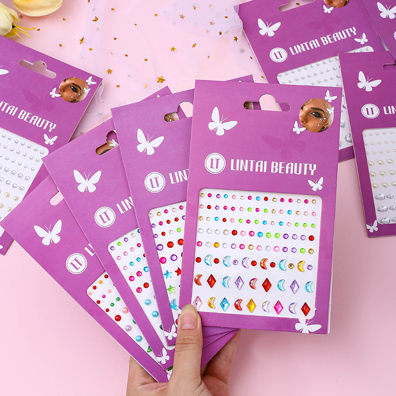Makeup And Beauty - Heetverkopende gezichtsjuwelen stickers zelfklevend waterdicht traanvormige