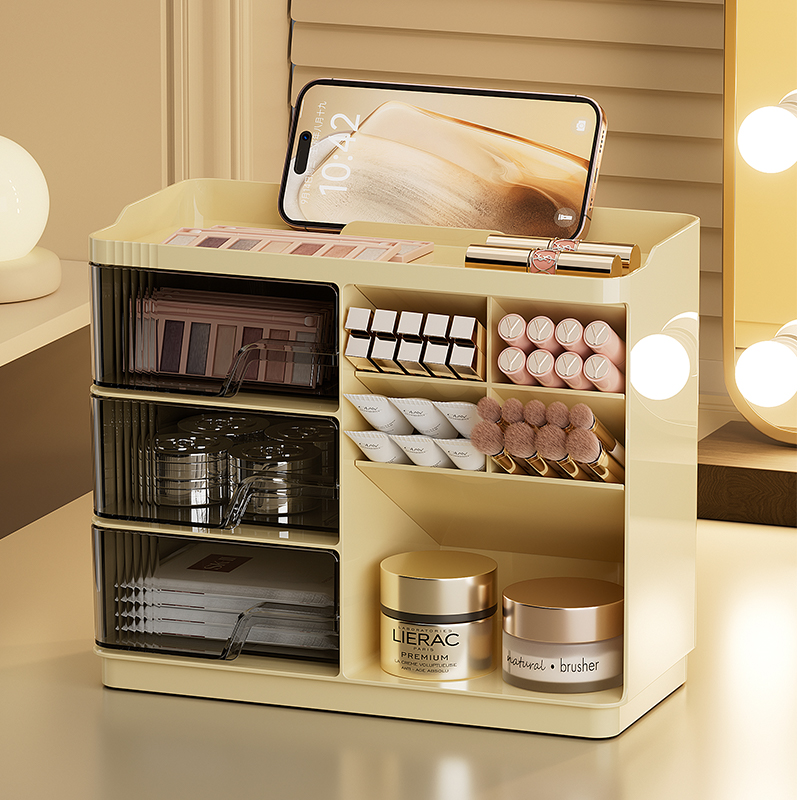 Your Beauty Makeup - Make-up organizer met laden voor op