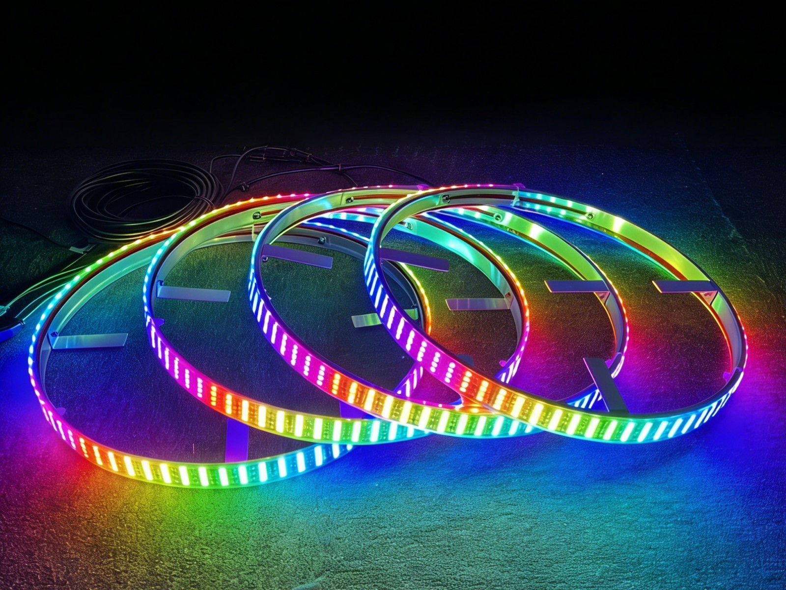 Led Ring Light - 4 stuks 17,5 inch RGB Quad