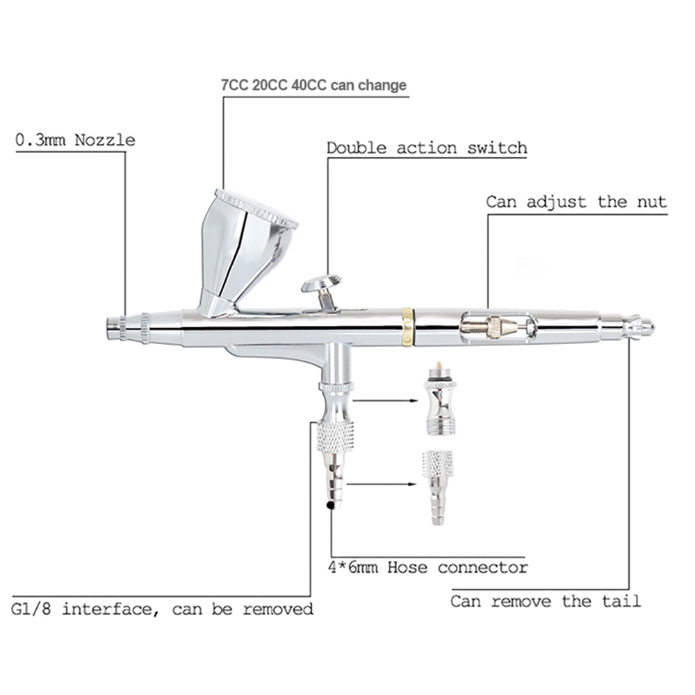Dubbele Single Action Airbrush - Beauty Makeup Drawing recensie en prijs