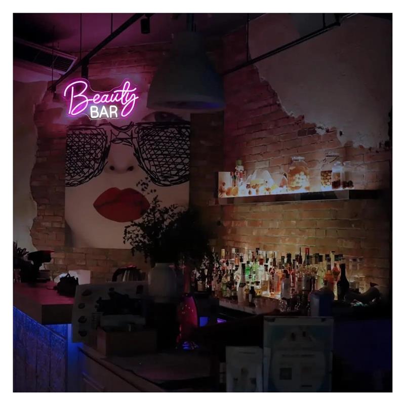Beauty Bar Neon Sign Dimbaar l - Beauty Makeup Wallpaper recensie en prijs
