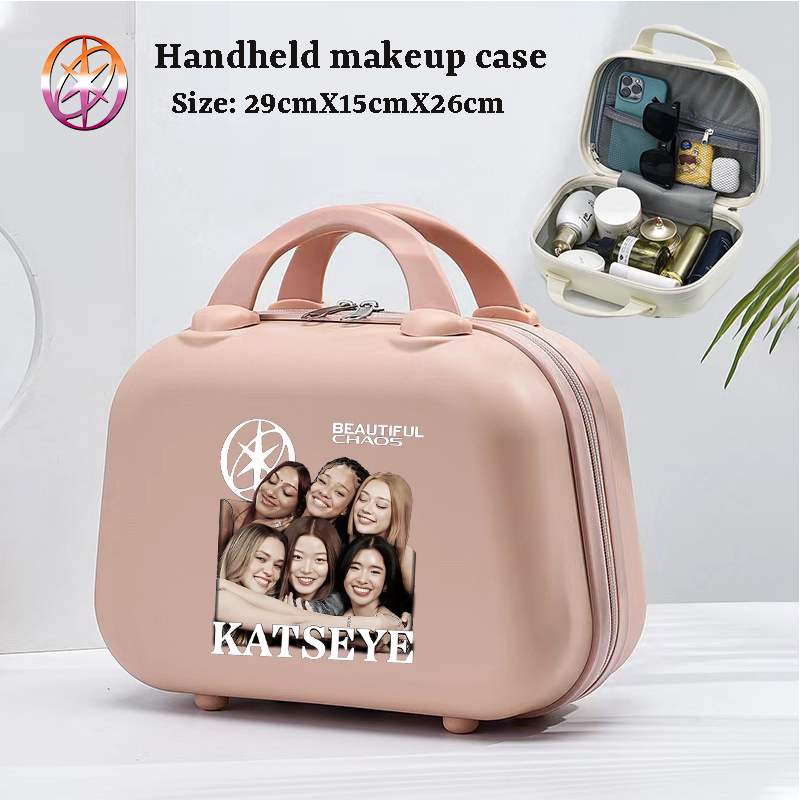 K POP K-KATSEYE Vrouwen Make-u - Beauty Makeup Case recensie en prijs