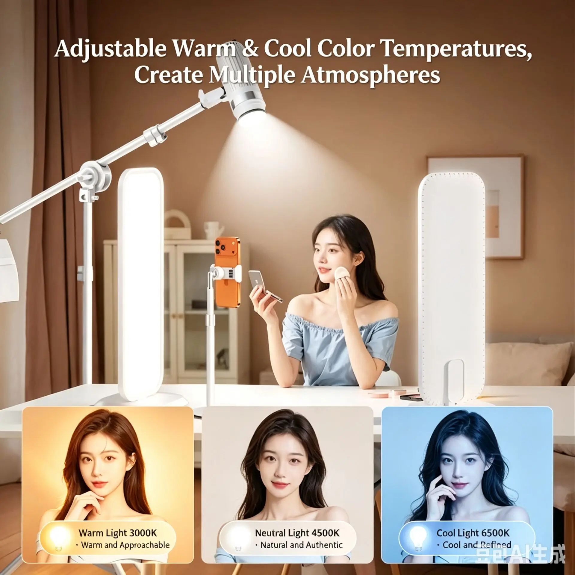 LED Desktop Half Body Fill Lig - Beauty Makeup Tiktok recensie en prijs