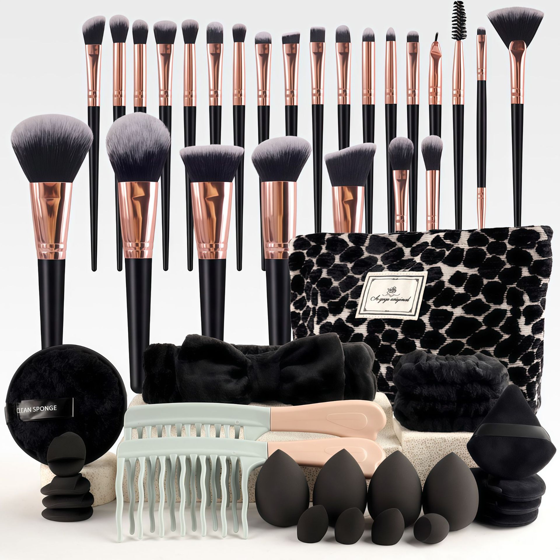 Make-up kwastenset, chique geu - Makeup And Beauty recensie en prijs