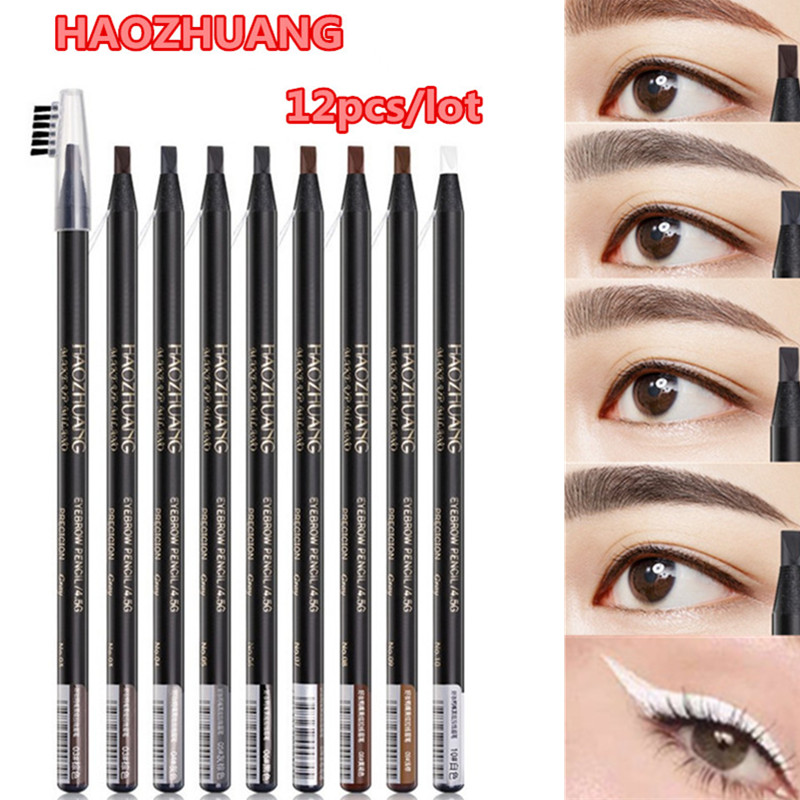 12 Stuks Witte Wenkbrauwpotloo - Beauty Makeup Drawing recensie en prijs