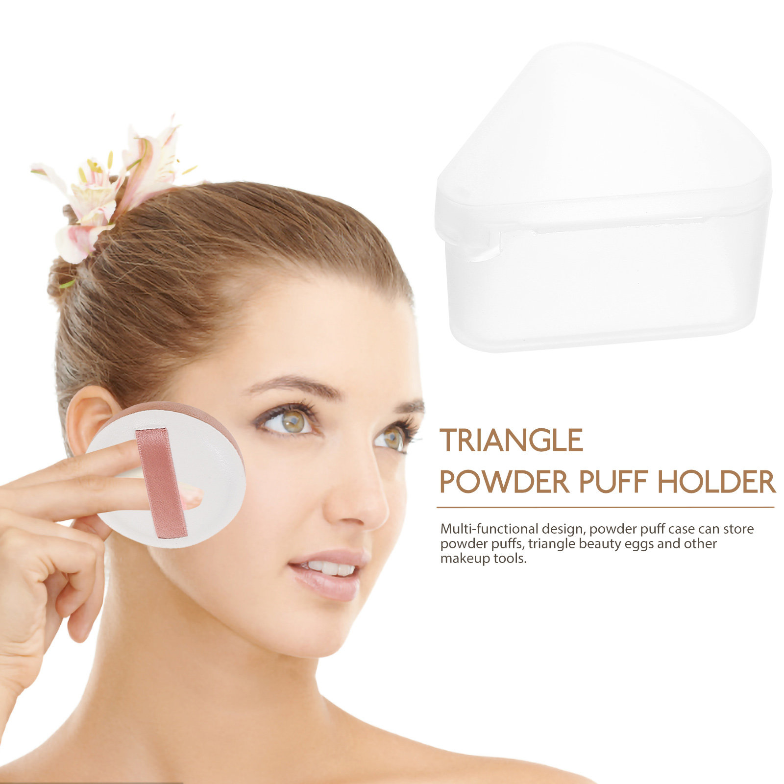 6 stuks driehoekige poederdons - Beauty Makeup Case recensie en prijs