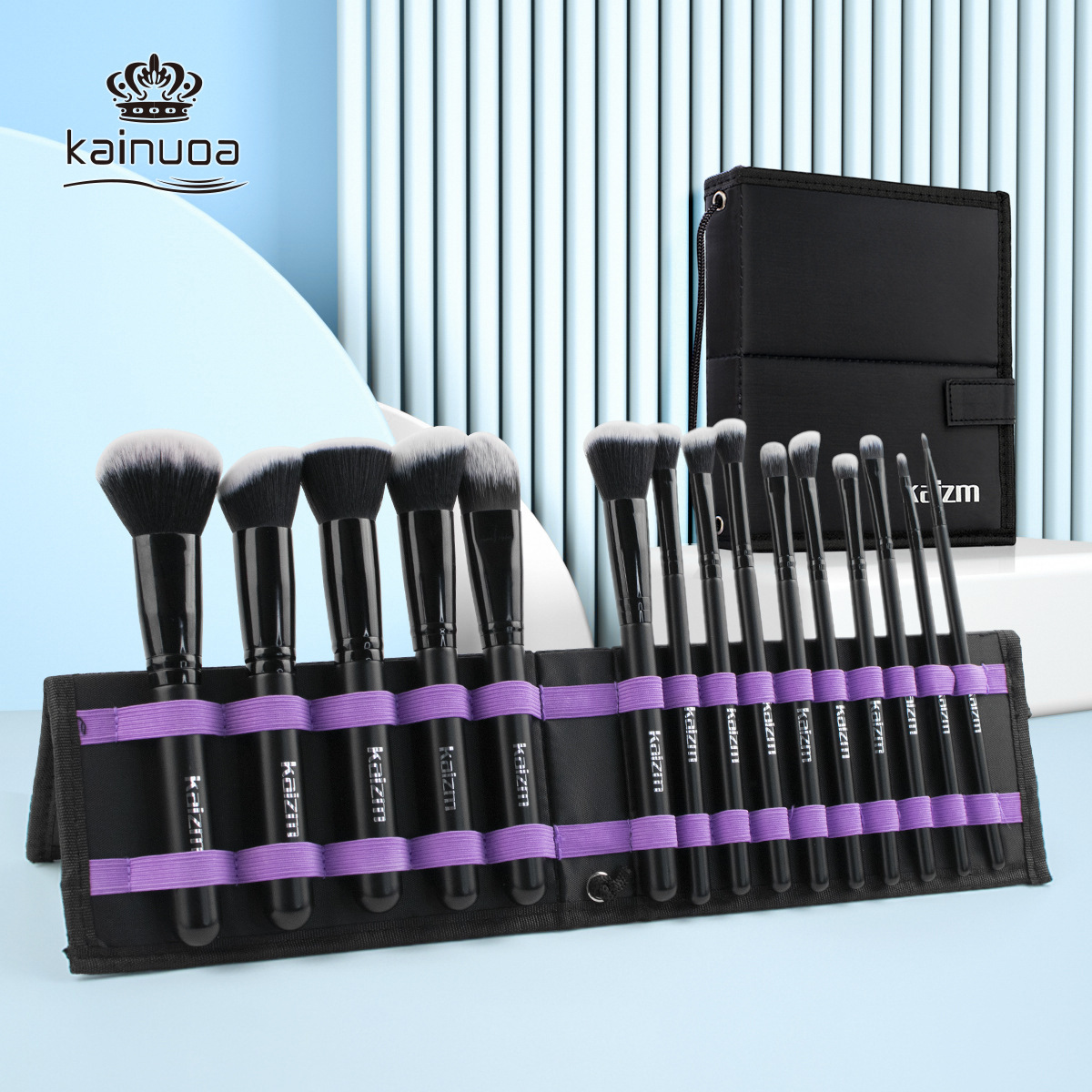 15-delige zwarte make-upborste - Your Beauty Makeup recensie en prijs