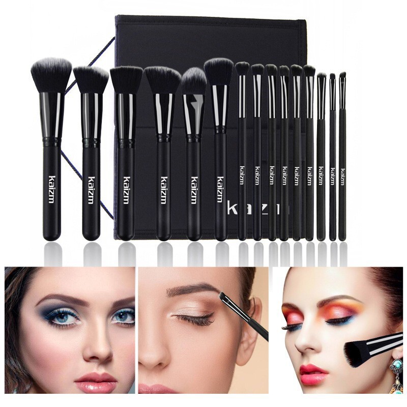 15-delige zwarte make-upborste - Your Beauty Makeup recensie en prijs