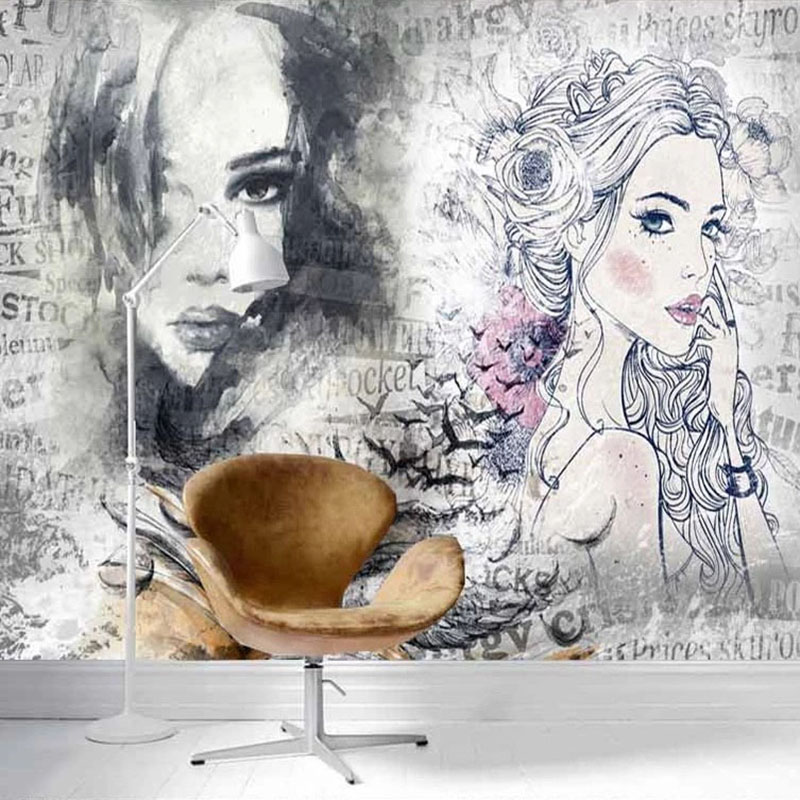 Aangepaste 3D muurschildering  - Beauty Makeup Wallpaper recensie en prijs