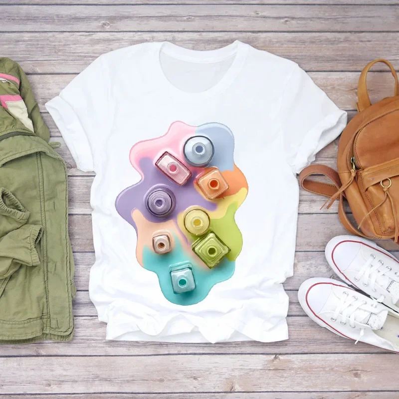 Mode wit T-shirt met korte mou - Your Beauty Makeup recensie en prijs