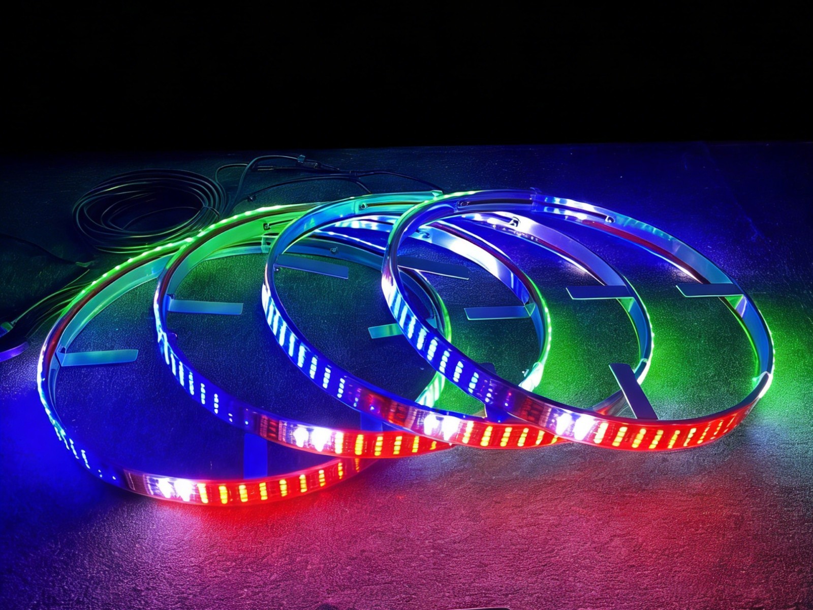 4 stuks 17,5 inch RGB Quad Row - Led Ring Light recensie en prijs